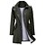 abordables Vestes imperméables-veste de randonnée imperméable pour femme veste de pluie hiver trench extérieur imperméable avec capuche thermique chaud coupe-vent léger survêtement trench-coat haut pêche escalade course bleu vert noir