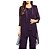 cheap Mother&#039;s Wraps-Dark Navy Shrug Mother&#039;s Wraps Coats / Jackets Elegant 3/4 Length Sleeve Chiffon Wedding Wraps With Splicing For Formal Spring &amp;  Fall