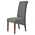 ieftine Husa scaun de sufragerie-Huse pentru scaune de sufragerie, Huse pentru scaune întinse negru spandex jacquard spate înalt Huse de protecție pentru scaune cu husă pentru scaune cu bandă elastică pentru sufragerie, nuntă,