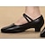 ieftine Pantofi Dans Clasic &amp; Modern-Pentru femei Sală Dans Pantofi Moderni Pantofi Salsa Pantofi de caracter Performanță Interior Vals Dans contemporan Culoare solida Negru Roșu Închis