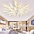 Недорогие Потолочные светильники с диммером-светодиодный регулируемый потолочный светильник современный одуванчик акриловая потолочная панель в скандинавском стиле минималистичный многослойный дизайн гостиная столовая освещение ac220v с