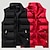 cheap Hiking Vests-Men&#039;s Hiking Vest Quilted Puffer Vest Down Vest Down Winter Outdoor Thermal Warm Windproof Breathable Lightweight Outerwear Winter Jacket Trench Coat Skiing Fishing Climbing Black Dark Gray Red