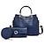 cheap Bag Sets-Women&#039;s Bag Set PU Leather 3 Pcs Purse Set Going out Office &amp; Career Black White Pink