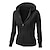 cheap Women&#039;s Jackets-Women&#039;s Jacket Hoodied Jacket Casual Jacket Regular Pocket Coat Black Blue Gray Pink Casual Daily Fall Zipper Hoodie Regular Fit S M L XL / Warm / Solid Color