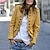 hesapli Kadın Ceketler-Kadın&#039;s Ceketler Tek Renk Modern Tarz Şık ve Modern Uzun Kollu Ceket İlkbahar &amp; Kış Sonbahar Alışveriş Normal Ceketler Yonca / Günlük / Önü Açık / Salaş