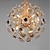 levne Lustry-LED závěsná světla 45 cm závěsná lampa design lustr kovový galvanicky vedená LED 110-240v