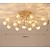 cheap Chandeliers-Flush Mount Chandelier LED Crystal Ceilling Light Metal Electroplated Nordic Style 110-240V