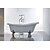 billige Badekarsarmaturer-Badekarshaner - Moderne Galvaniseret Fritstående Keramik Ventil Bath Shower Mixer Taps / Tre Håndtag et hul