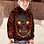 olcso fiú 3D pulóverek és pulóverek-Gyerekek Fiú Mindszentek napja Kapucnis felsőrész Hosszú ujj 3D nyomtatás Koponya Zseb Fekete Szürke Fukszia Gyermekek Felsők Ősz Aktív Szabadtéri Mindszentek napja Normál 4-12 év