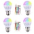 abordables Bombillas LED inteligentes-6pcs 4pcs e27 lámpara de control inteligente led rgbw luz regulable 3w bombilla cambiante colorida bombilla de luz led rgbw blanco decoración para el hogar