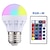 billige LED-smartpærer-6 stk. 4 stk. E27 smart kontrol lampe led rgbw lys dæmpbar 3w farverig pære pære led pære rgbw hvid boligindretning