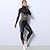 cheap Yoga Set-Women&#039;s Tracksuit Workout Sets Winter 2 Piece Seamless Solid Color Leggings Crop Top Clothing Suit Navy Black Spandex Yoga Fitness Gym Workout High Waist Tummy Control Butt Lift Moisture Wicking Long