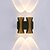 economico Luci da parete-lightinthebox lampada da parete a led impermeabile a colonna multi testa 4w 6w 8w lampada moderna per portico esterno lampada da parete per esterno 3000k bianco caldo 4000k luce naturale si applica