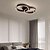 billige Ring &amp; Rund Design-52 cm taklampe innfelt taklampe rustfritt stål galvanisert malt utførelse led 220-240v