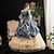 cheap Historical &amp; Vintage Costumes-Rococo Victorian Medieval Vintage Dress Party Costume Prom Dress Floor Length Plus Size Bridal Women&#039;s Ball Gown Halloween Wedding Party Prom Dress Winter