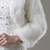 voordelige Bontstola&#039;s-Witte nepbont omslagdoeken Bruidsdoeken Winterjassen / jacks houden warm Bruidsdoeken van imitatiebont met lange mouwen Herfst bruiloftsgastdoeken met pure kleur voor bruiloft