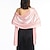 cheap Wedding Guest Wraps-Women&#039;s Wrap Elegant Sleeveless Charmeuse Wedding Wraps With Pure Color For Party / Evening All Seasons