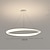 abordables Éclairages circulaires-Nouveau lustre de restaurant rouge net simple anneau moderne lampe de salle à manger lampe de table domestique personnalisée créative