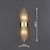 billige Vegglamper for innendørsbruk-58cm innendørs vegglampe led lys luksus krystall design postmoderne nordisk stil vegglamper stue butikker / kafeer krystall vegglampe 220-240v