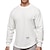cheap Running Tops-Men&#039;s Long Sleeve Running Shirt Tee Tshirt Top Athletic Athleisure Moisture Wicking Breathable Soft Fitness Gym Workout Walking Training Exercise Sportswear Solid Colored Normal Khaki White Black