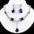 tanie Zestawy biżuterii-Zestawy biżuterii ślubnej 2 Sztuczna perła Stop 1 Naszyjnik Kolczyki Damskie Elegancja Zabytkowe Śłodkie Transparentny Kwiat Nieregularny Biżuteria Ustaw Na Impreza Ślub