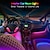 cheap Car Decoration Lights-Interior Car Strip Lights 4PCS 48LEDs Keepsmile Car Accessories Led Lights APP Control with Remote Music Sync Color Change RGB Under Dash Car Lighting with Charger 12V 2A LED Lights for Voice Control