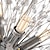 abordables Éclairages pour îlot-40/50/55/60 cm led pendentif lumière spoutnik design globe design métal style moderne style floral globe galvanisé artistique moderne 220-240v