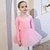 זול בגדי ריקוד לילדים-בגדי ריקוד לילדים בלט שמלה פפיון תחרה מוצק בנות הדרכה הצגה שרוול ארוך גבוה תערובת כותנה טול