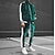 cheap Basic Tracksuits-Men&#039;s Tracksuit Sweatsuit 2 Piece Full Zip Street Winter Long Sleeve Pleuche Breathable Moisture Wicking Soft Gym Workout Running Jogging Sportswear Activewear Color Block Green Red Blue