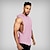 cheap Exercise, Fitness &amp; Yoga Clothing-Men&#039;s Yoga Top Hooded Summer Blue Pink Home Workout Fitness Gym Workout Vest / Gilet Tank Top Sleeveless Sport Activewear Stretchy Quick Dry Breathable Soft Regular Fit