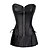 cheap Corsets-Corset Women&#039;s Plus Size Corsets Country Bavarian Corset Dresses Corset Set Classic Retro Pure Color Zipper Lace Up Faux Leather Polyester Christmas Special Occasion Halloween Gift Fall Winter Spring