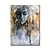 tanie Obrazy z ludźmi-Obraz olejny ręcznie malowane wall art nowoczesny abstrakcyjny rysunek portret dekoracja wystrój walcowane płótno bez ramki nierozciągnięty!