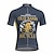 cheap Cycling Jerseys-21Grams® Old Man Men&#039;s Short Sleeve Cycling Jersey Summer Polyester Funny Bike Jersey Top Mountain Bike MTB Road Bike Cycling Breathable Quick Dry Moisture Wicking Blue+Orange Blue+Yellow Blue+Pink