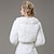 cheap Faux Fur Wraps-White Faux Fur Wraps Bridal‘s Wraps  Winter Coats / Jackets Keep Warm Bridal Long Sleeve Faux Fur Fall Wedding Guest Wraps With Pure Color  For Wedding