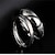 preiswerte Herrenschmuck &amp; Halsketten &amp; Ringe-Herren Damen 2St Manschettenknöpfe Eheringe Bandring Verlobungsring Hochzeit Party zweifarbig damas Einfach Silber