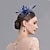 baratos Chapéus e Fascinators-Pena / Rede Fascinadores / Chapéu com Floral 1pç Casamento / Dia da Mulher / Copa Melbourne Capacete
