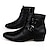 cheap Men&#039;s Boots-Men&#039;s Boots Chelsea Boots Vintage British Party &amp; Evening Outdoor Office &amp; Career Walking Shoes Microfiber Height-increasing Booties / Ankle Boots White Black Brown Fall Winter