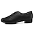 abordables Chaussures de danse d&#039;entraînement-Homme Chaussures Latines Salon Entraîner des chaussures de danse Danse en ligne Intérieur Rubans Basket Noir