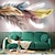 cheap Culinary &amp; Shop Wallpaper-Mural Wallpaper Wall Sticker Custom Self-adhesive Feather PVC / Vinyl Suitable For Living Room Bedroom Restaurant Hotel Wall Decoration Art  Home Decor