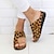 cheap Women&#039;s Sandals-Women&#039;s Sandals Flat Sandals Orthopedic Sandals Bunion Sandals Outdoor Slippers Outdoor Daily Beach Solid Color Leopard Summer Flat Heel Open Toe Casual Minimalism PU Leather Faux Leather Loafer