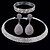 cheap Trendy Jewelry-Jewelry Set Bracelet Bangles For Women&#039;s Party Wedding Prom Imitation Diamond Wedding / Drop Earrings / Choker Necklace
