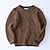 cheap Boys&#039; Sweaters &amp; Cardigans-Kids Boys&#039; Sweater Long Sleeve Brown Navy Blue Solid Color Ruched Indoor Outdoor Cool Daily 3-10 Years