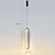 Недорогие Подвесные огни-8,3 см одинарный подвесной светильник из алюминиевого сплава, окрашенный, светодиодный, в скандинавском стиле, 220-240 в