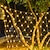 voordelige LED-lichtstrengen-led net string licht ip65 6mx4m 3mx2m led flexibele netto fairy string licht 880led 200led mesh string licht voor tuin yard kleurrijke decoratie eu ons uk plug ac110v 220v 230v