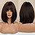 cheap Synthetic Trendy Wigs-Air Bangs Short Curly Hair Black Brown Cos Hair Female Wig