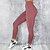 cheap Yoga Leggings &amp; Tights-High Waist Solid Yoga Pants with Pocket, Soft Fitness Sport Running Leggings Gym Wear (red, XL)