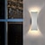 preiswerte Außenwandleuchten-2-Licht 24cm LED Außenwandleuchten Augenschutz Nordic Style Wandleuchten Wohnzimmer Esszimmer Aluminiumlegierung Wandleuchte 110-240V