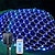 billige LED-kædelys-mesh net julelys solcelledrevet 8 modes 9,8x6,6ft 200led bush tree wrap decor fe glimt udendørs lyssnor til halloween feriepartypatiowedding garden