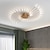 billiga Takfasta och semitakfasta taklampor-80/105/105/128/128 cm taklampa sputnik design flush metall konstnärlig stil modern stil blommig stil målade ytskikt led 220-240v