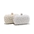 billiga Kuvertväskor och aftonväskor-clutchväskor för kvinnor polyester för kvällens bröllopsfest med pärlkedja i pärlvit beige